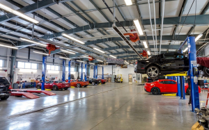 Concrete garage floor sealed with Ghostshield Siloxa-Tek 8510 concrete sealer, waterproofer and oil repellent
